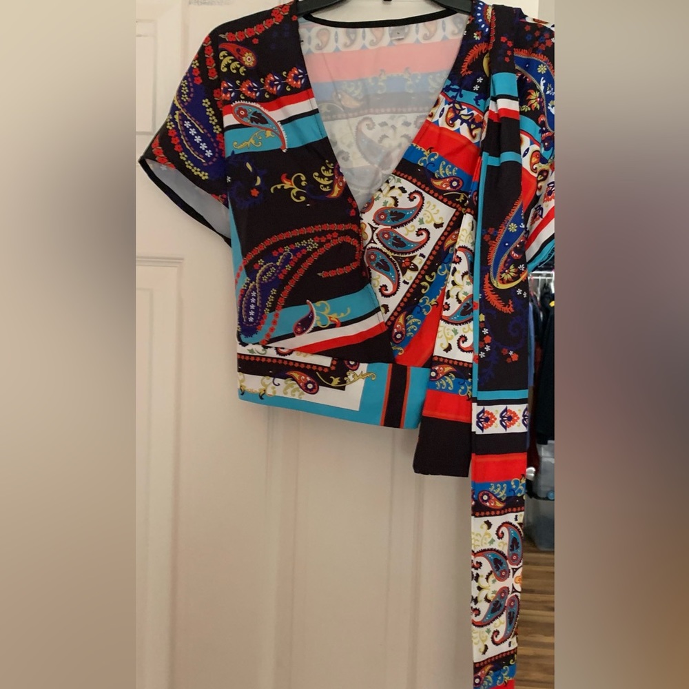 Handkerchief Silk Top